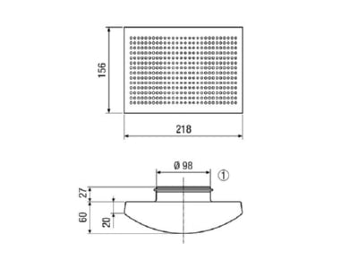 Dimensional drawing Maico ZWVQ 10 Ventilation valve