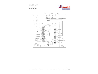 Schaltbild Maico WS 320 B Raumluft System Bypass bis 250 m2