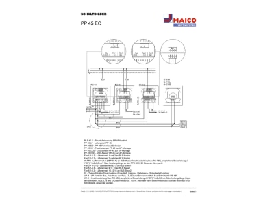 Circuit diagram Maico PP 45 EO Radio interface for bus system