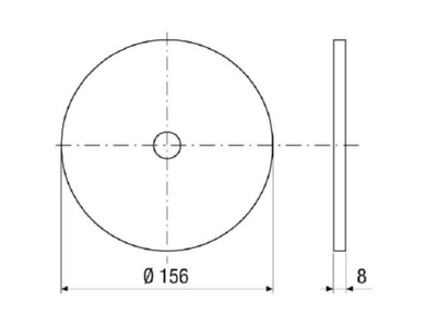 Dimensional drawing Maico ZF EC Grosspackung Round air filter