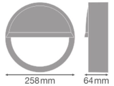 Mazeichnung LEDVANCE SF BLKH EYELID250 BK Abdeckring