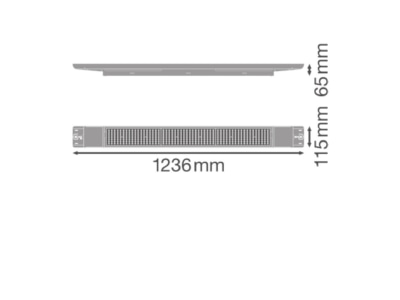 Dimensional drawing Ledvance LBFLEX1200DP42W840W High bay luminaire IP23
