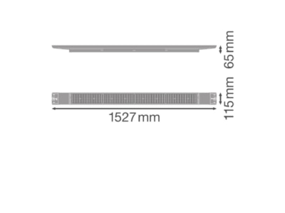 Dimensional drawing Ledvance LBFLEX1500DP105W840N High bay luminaire IP23
