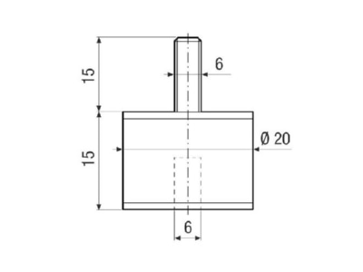 Dimensional drawing Maico GPI 10 20 for ventilator