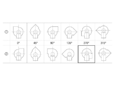 Dimensional drawing 2 Maico GRK R 25 2 D Ex Ex proof ventilator