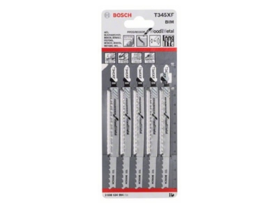 Product image 2 Bosch Power Tools 2 608 634 994  VE5  Jig saw blade 132mm 2 608 634 994  quantity  5