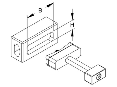 Product image Niedax W BL 30 65 Rectangular punch
