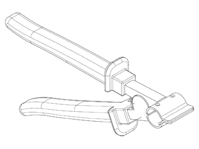Dimensional drawing 1 OBO V TEC TBZ Stretching pliers 3   17 5mm
