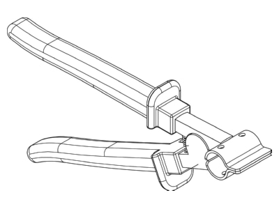 Dimensional drawing 2 OBO V TEC TBZ Stretching pliers 3   17 5mm