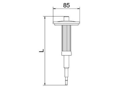 Dimensional drawing 2 OBO E MSH 12x50 Nail driver 12mm