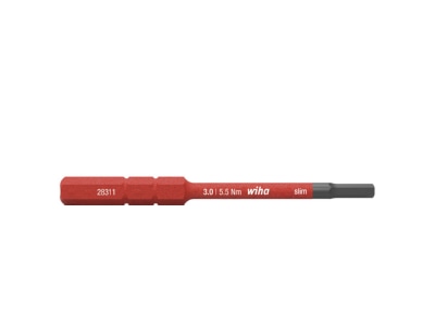Product image 1 Wiha 2831 18 SW 3 0x75 Bit for hexagonal screws 3mm
