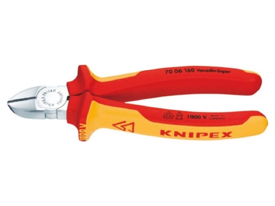 Product image 1 Knipex 70 06 160 Diagonal cutting plier 160mm
