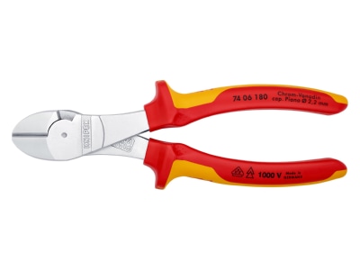 Product image detailed view 1 Knipex 74 06 180 Diagonal cutting plier 180mm
