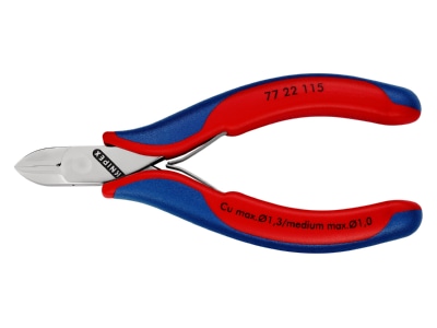 Product image detailed view 2 Knipex 77 22 115 Diagonal cutting plier 115mm
