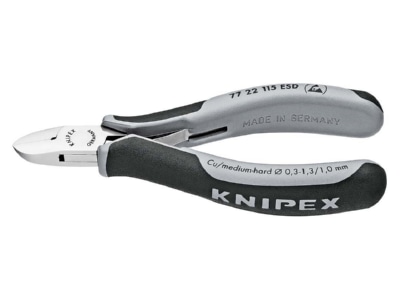 Product image 2 Knipex 77 22 115 ESD Diagonal cutting plier 115mm
