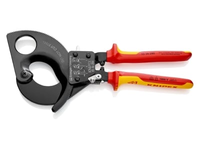Product image 1 Knipex 95 36 280 Ratchet model mechanical shears 52mm
