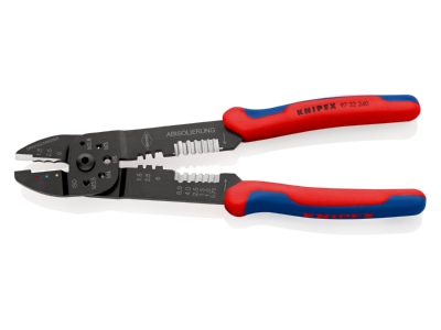 Detailed view Knipex 97 22 240 SB Mechanical crimp tool 0 75   6mm 