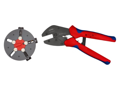 Detailed view Knipex 97 33 01 Hand crimp tool 0 5   6mm 