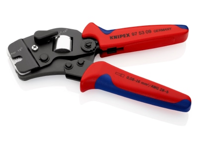 Detailansicht 2 Knipex 97 53 09 Crimpzange f Aderendh  190mm