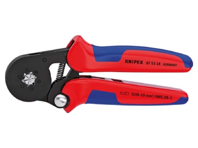 Produktbild 1 Knipex 97 53 14 SB Crimpzange f Aderendh  180mm