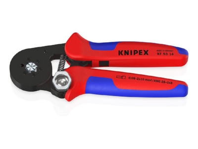 Produktbild 2 Knipex 97 53 14 SB Crimpzange f Aderendh  180mm