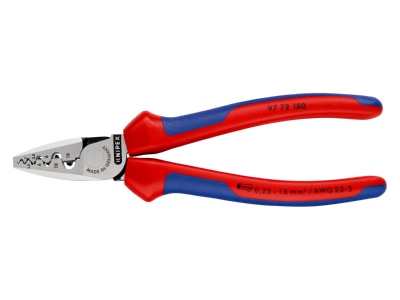 Detailed view 1 Knipex 97 72 180 Hand crimp tool
