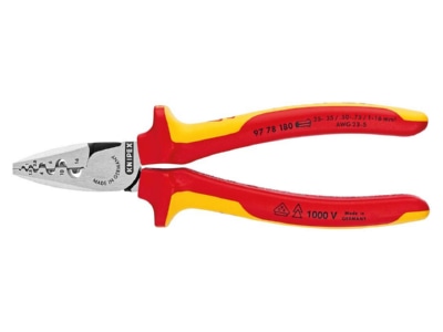 Product image 1 Knipex 97 78 180 Mechanical crimp tool 0 25   16mm 
