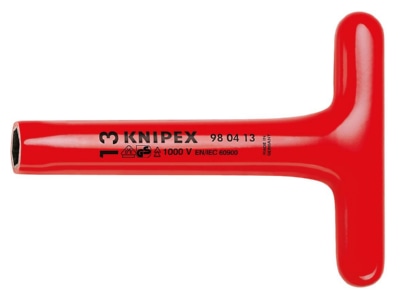 Produktbild 1 Knipex 98 05 17 Steckschluessel mit T Griff  300mm