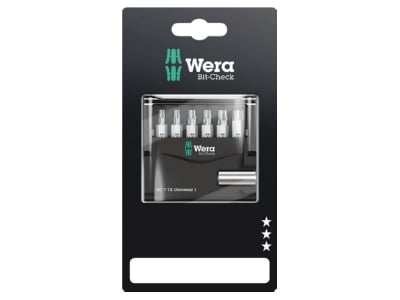 Product image Wera 073404 Bit set 6 pieces
