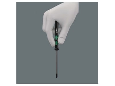 Detailed view 4 Wera 118004 Screwdriver for slot head screws 1 8mm
