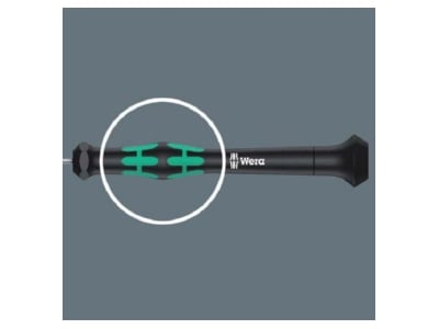 Detailed view 7 Wera 118004 Screwdriver for slot head screws 1 8mm
