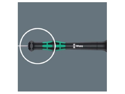 Detailed view 8 Wera 118004 Screwdriver for slot head screws 1 8mm