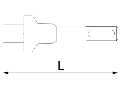 Dimensional drawing 2 OBO SDS EWP 10x10 Nail driver