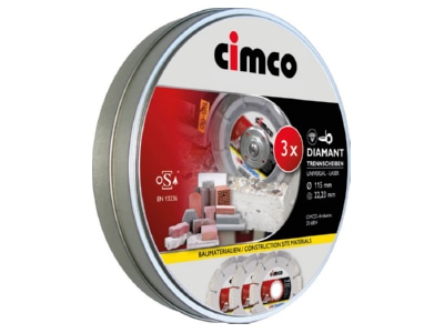 Product image 2 Cimco 206816  VE3  Cutting disc set 206816  quantity  3 
