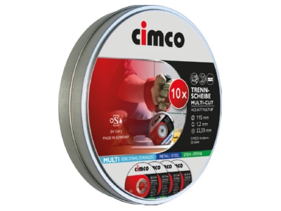 Product image 2 Cimco 206844  VE10  Cutting disc set 206844  quantity  10 