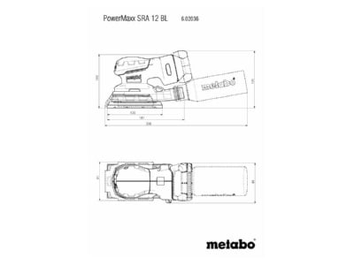 Mazeichnung Metabowerke 602036840 Akku Multischleifer