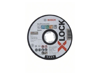 Product image 1 Bosch Power Tools 2608619269 Cutting disc X LOCK 125x1 0mm Rap Multi ge     Promotional item
