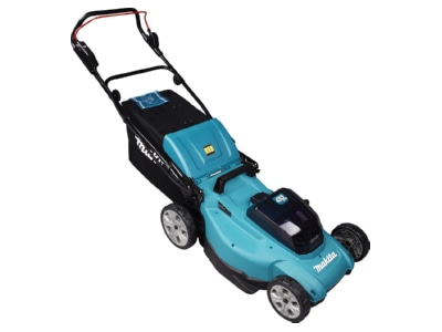 Angled view 5 Makita DLM480Z Mower  battery 
