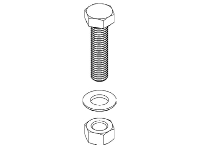 Dimensional drawing Niedax SKM 12X50 F Hex head cap screw M12x50mm