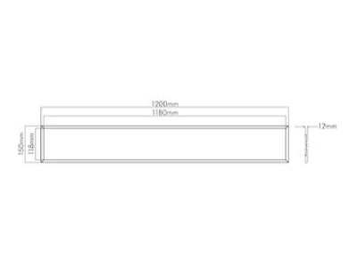 Dimensional drawing Nobile 1566125012 Pendant luminaire 1x35W