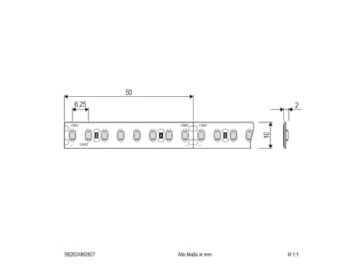 Mazeichnung EVN SB2024802827 LED Strip 5m 2700K 160LEDm 