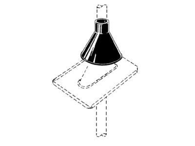 Line drawing Kathrein ZTC 42 Sealing for roof feed through