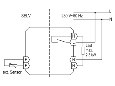 Wiring plan Alre it HTRRUu210 021 56 Room clock thermostat 5   42 C HTRRUu210 02156
