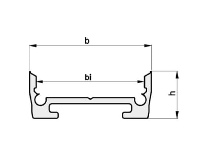 Mazeichnung 1 Radium TRPA2553 Aufbau Aluminium Profil 3m