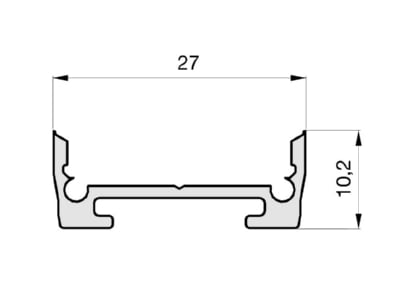 Mazeichnung 2 Radium TRPA2553 Aufbau Aluminium Profil 3m