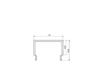Dimensional drawing Radium ZTPA3122 Accessory for light rope