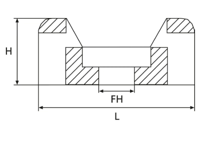 Dimensional drawing 4 Hellermann Tyton CTM3 PA66 BK 100 Mounting element for cable tie
