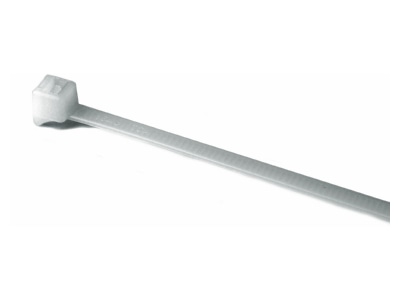 Angled view 1 Hellermann Tyton CTT60R PA66 NA 100 Cable tie 4 7x203 2mm Colourless
