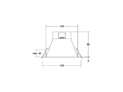 Mazeichnung Brumberg 32027073 LED Deckeneinbaudownlight