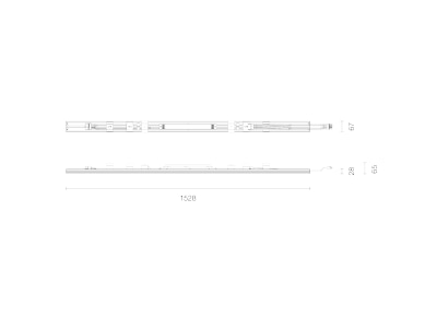 Mazeichnung Lichtline 701500110090 Blindmodul